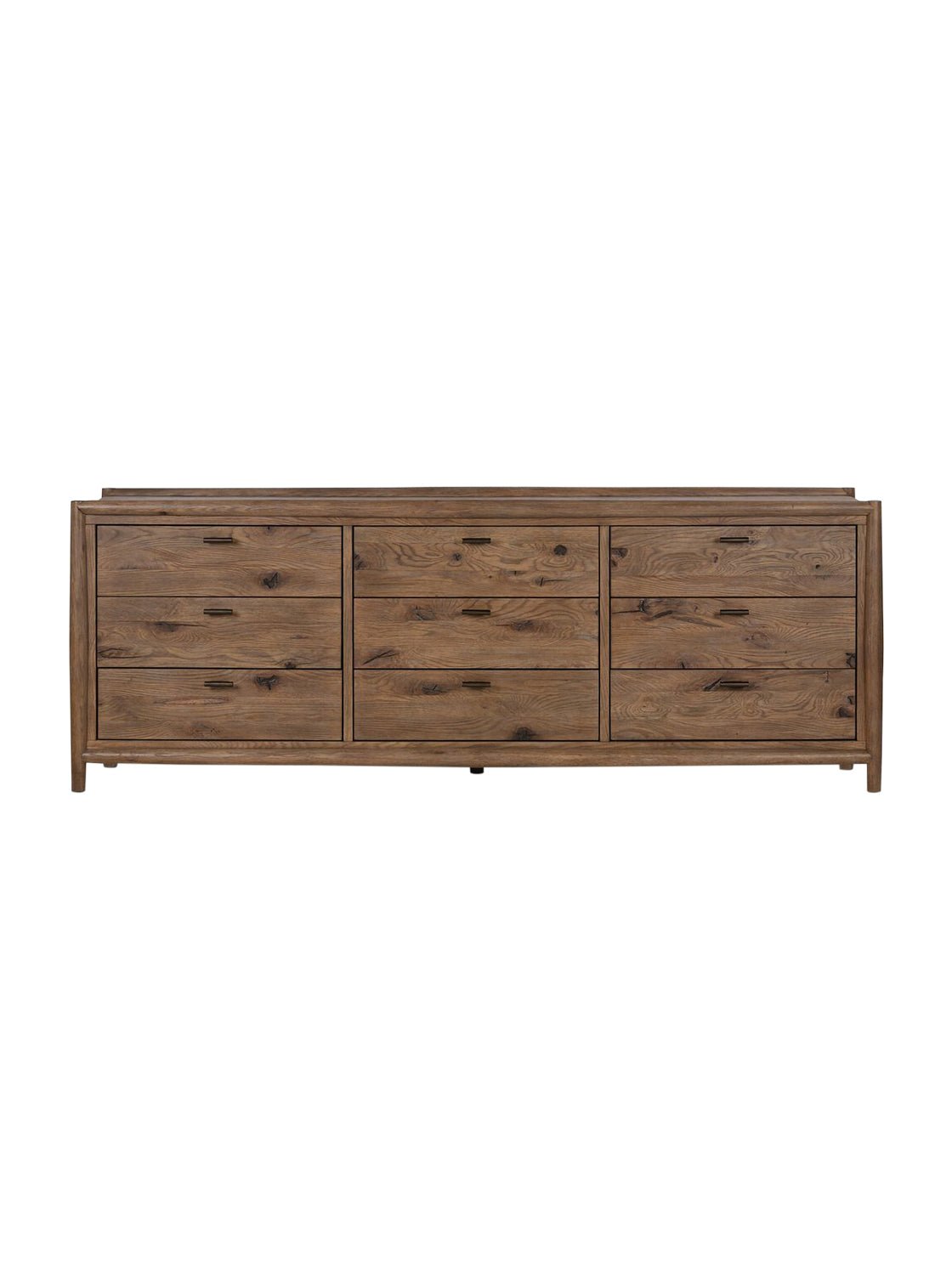 Lucien Nine Drawer Dresser - Oak Wood