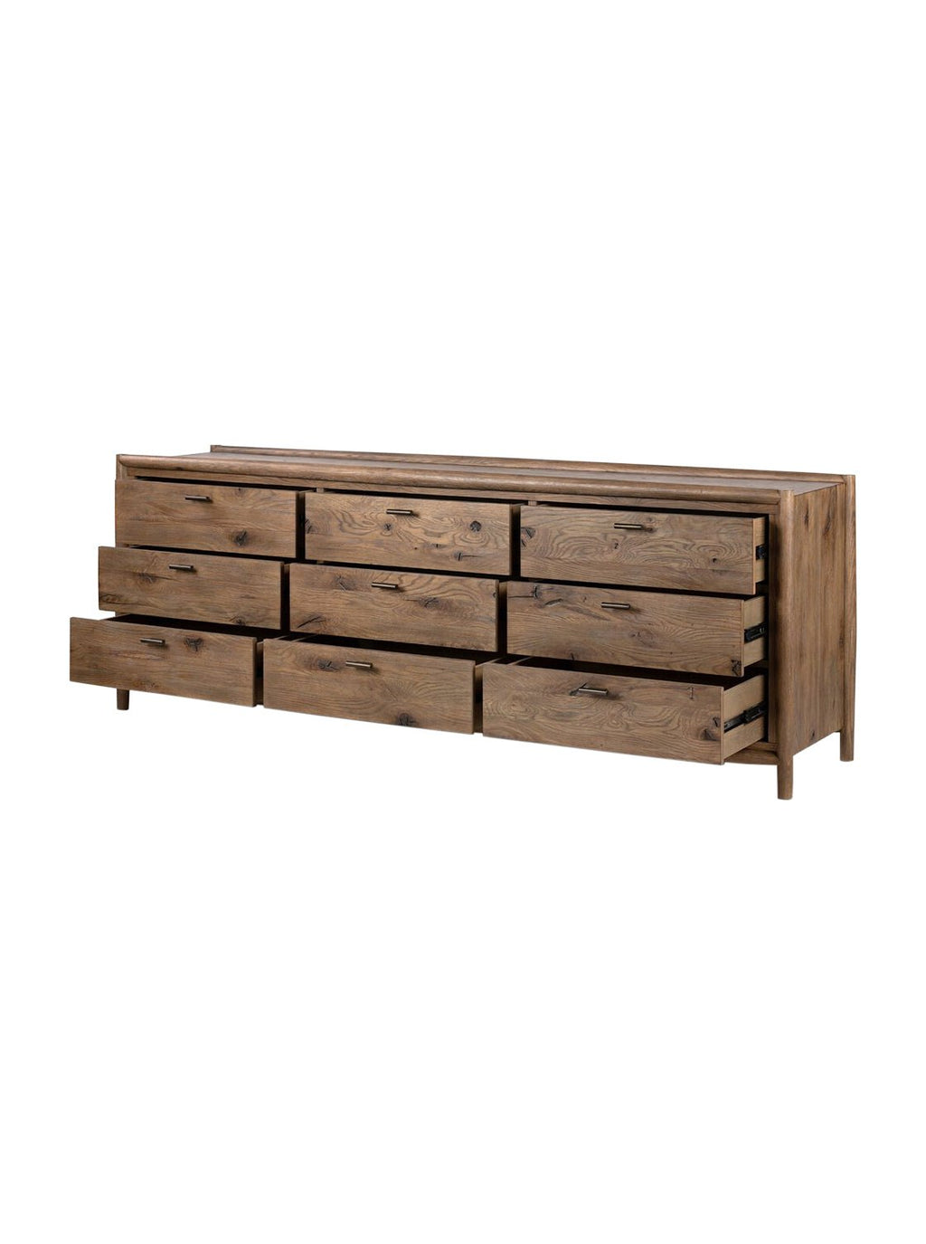 Lucien Nine Drawer Dresser - Oak Wood