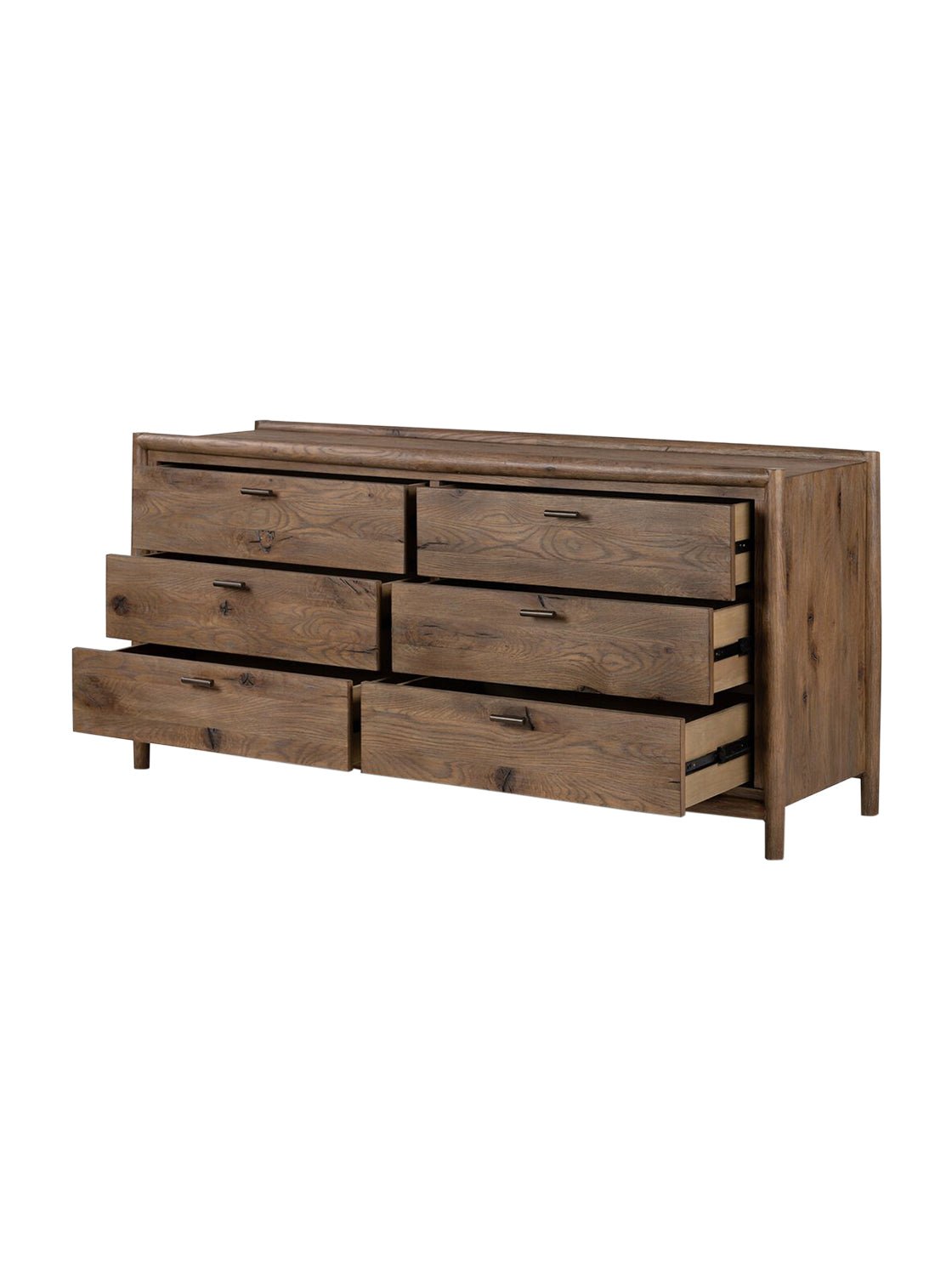 Lucien Six Drawer Dresser - Oak Wood
