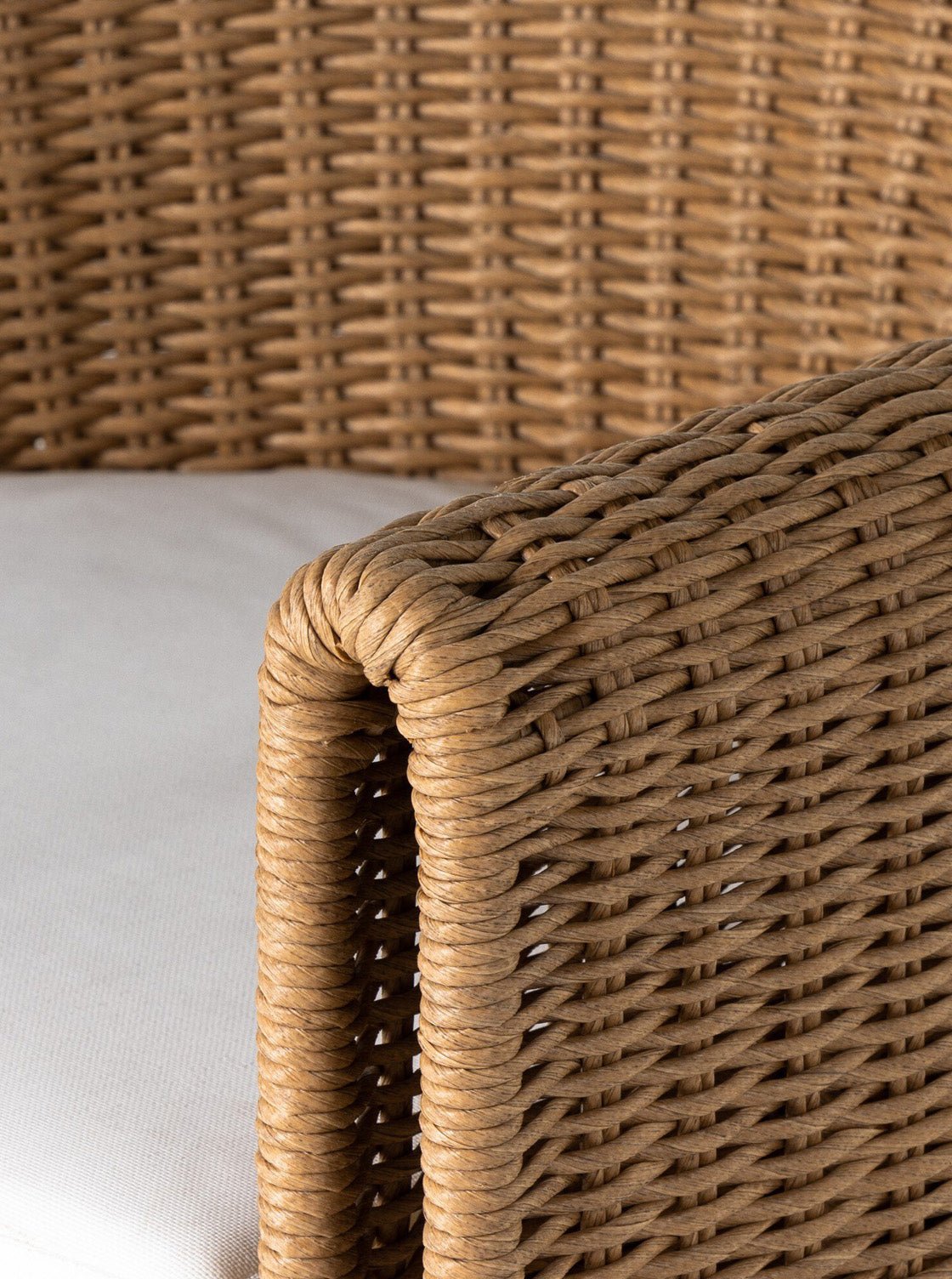 Luigi Outdoor Dining Chair - Cane Detail