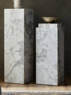 Marble Monolith Pedestal - Stone Top
