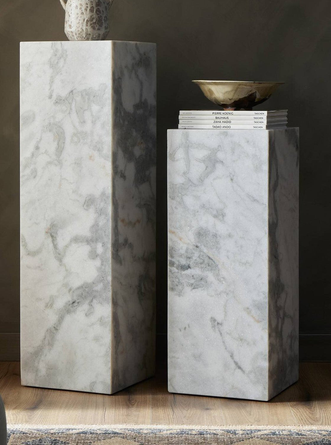 Marble Monolith Pedestal - Stone Top