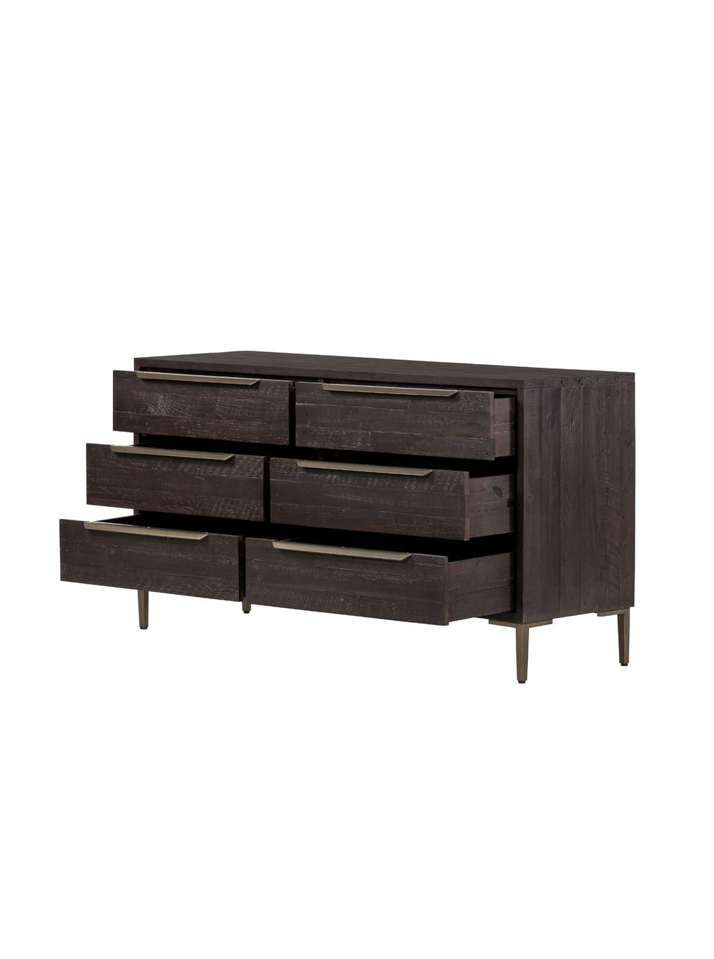 Mariana Dresser - Pine Wood, Metal Base