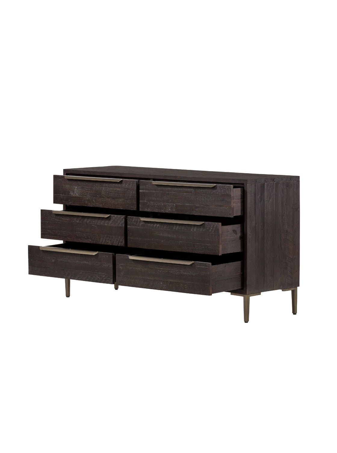 Mariana Dresser - Pine Wood, Metal Base