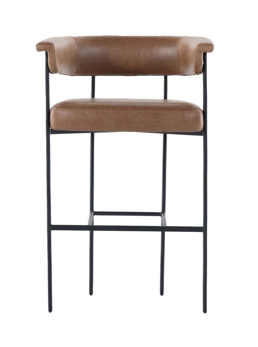 Martine Bar + Counter Stool - Upholstered, Metal Base