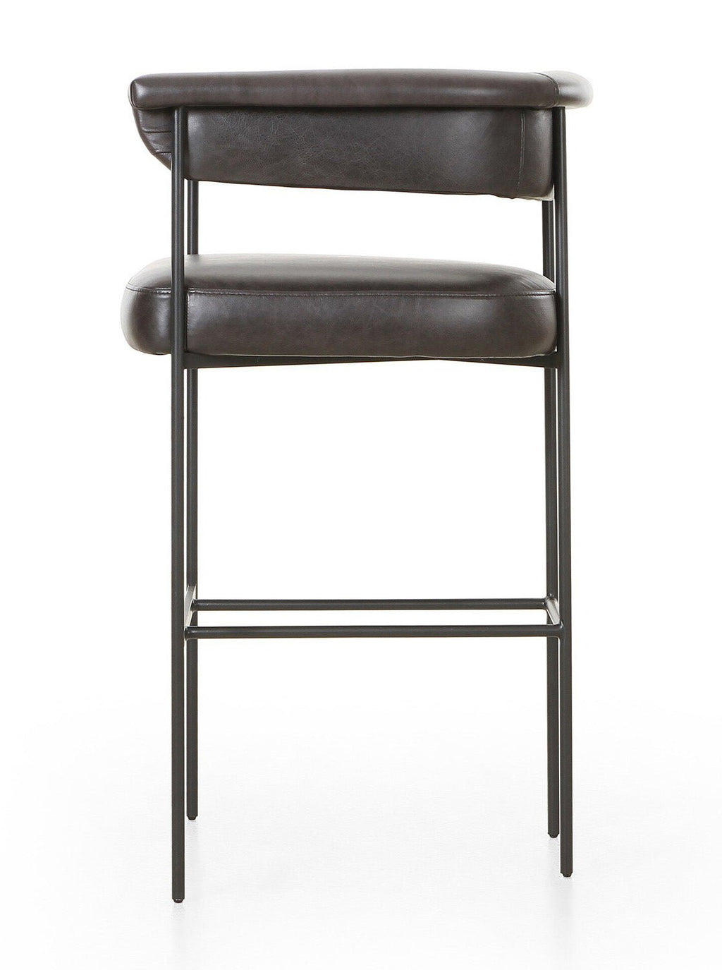 Martine Bar + Counter Stool - Upholstered, Metal Base