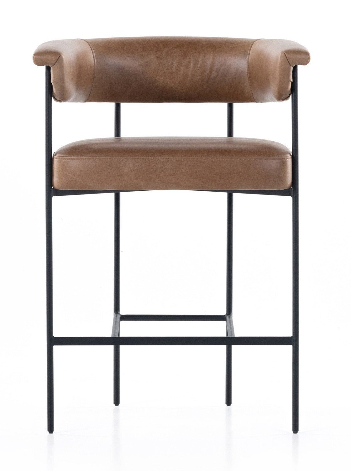 Martine Bar + Counter Stool - Upholstered, Metal Base