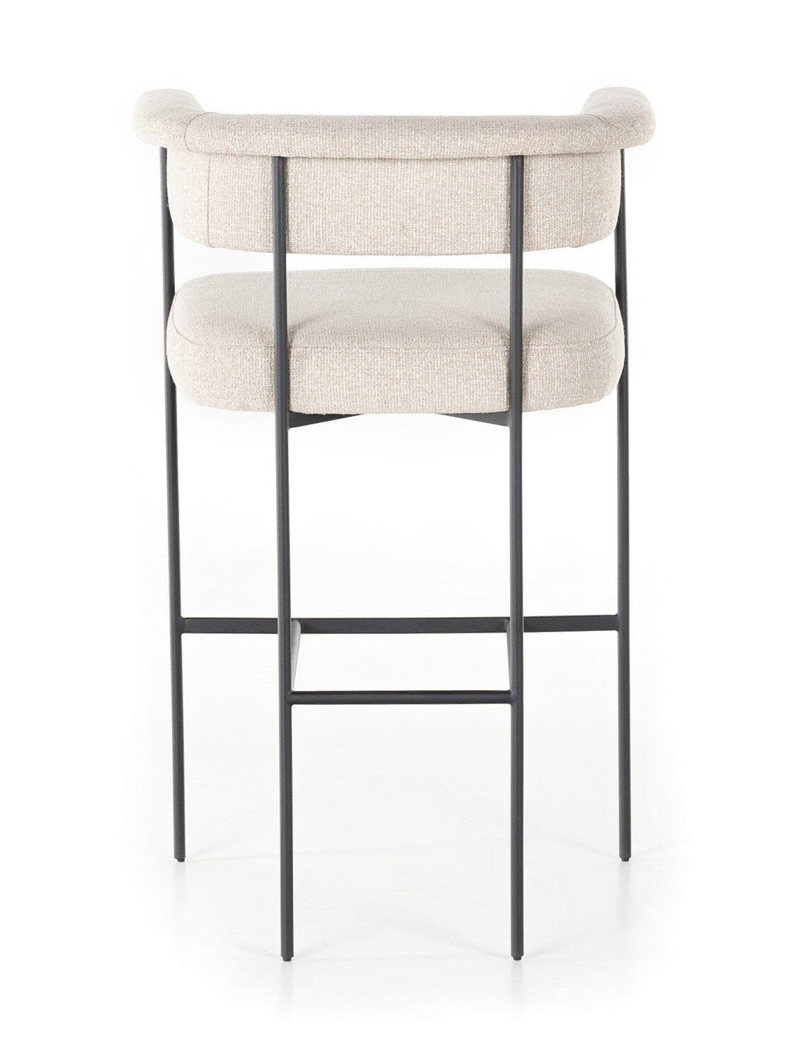 Martine Bar + Counter Stool - Upholstered, Metal Base
