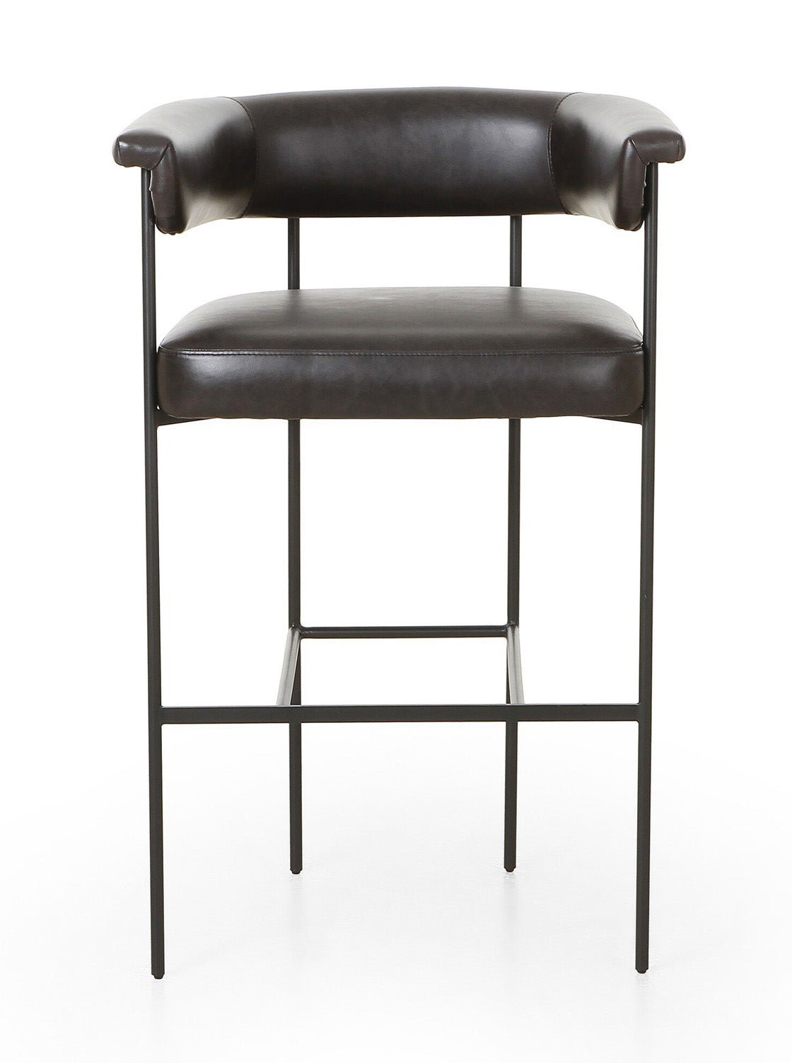 Martine Bar + Counter Stool - Upholstered, Metal Base