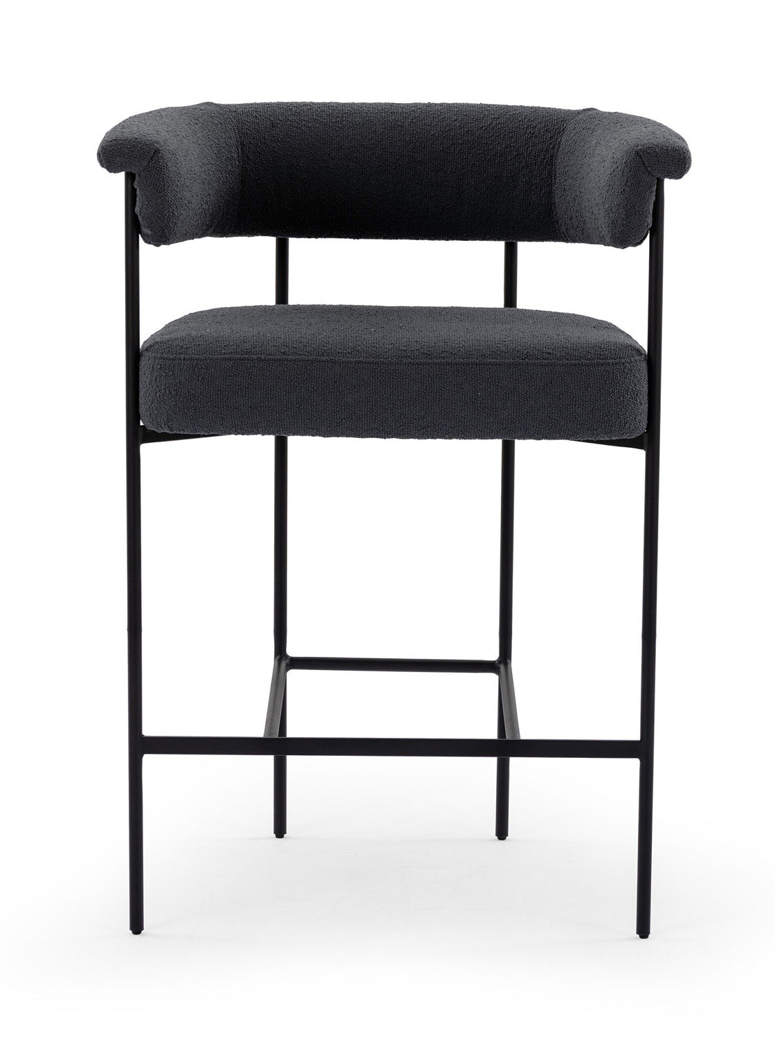 Martine Bar + Counter Stool - Upholstered, Metal Base
