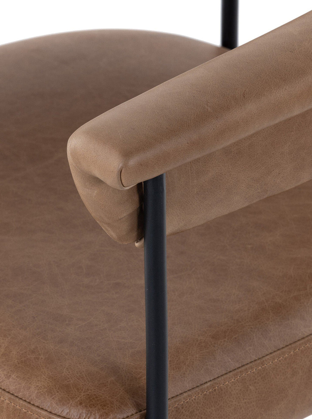 Martine Bar + Counter Stool - Upholstered, Metal Base