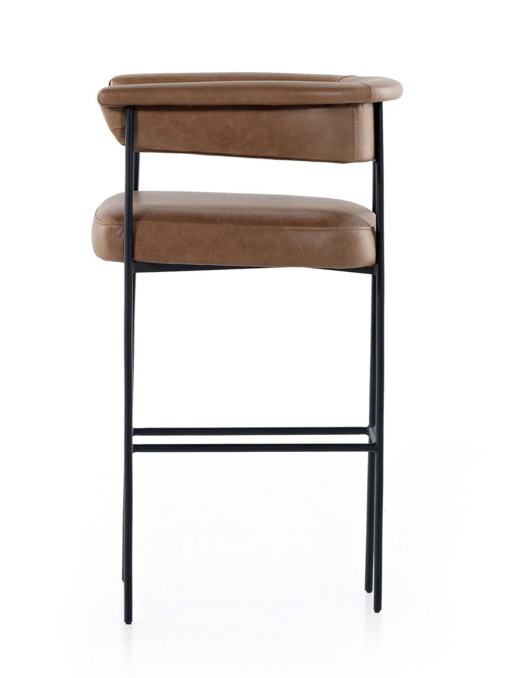 Martine Bar + Counter Stool - Upholstered, Metal Base