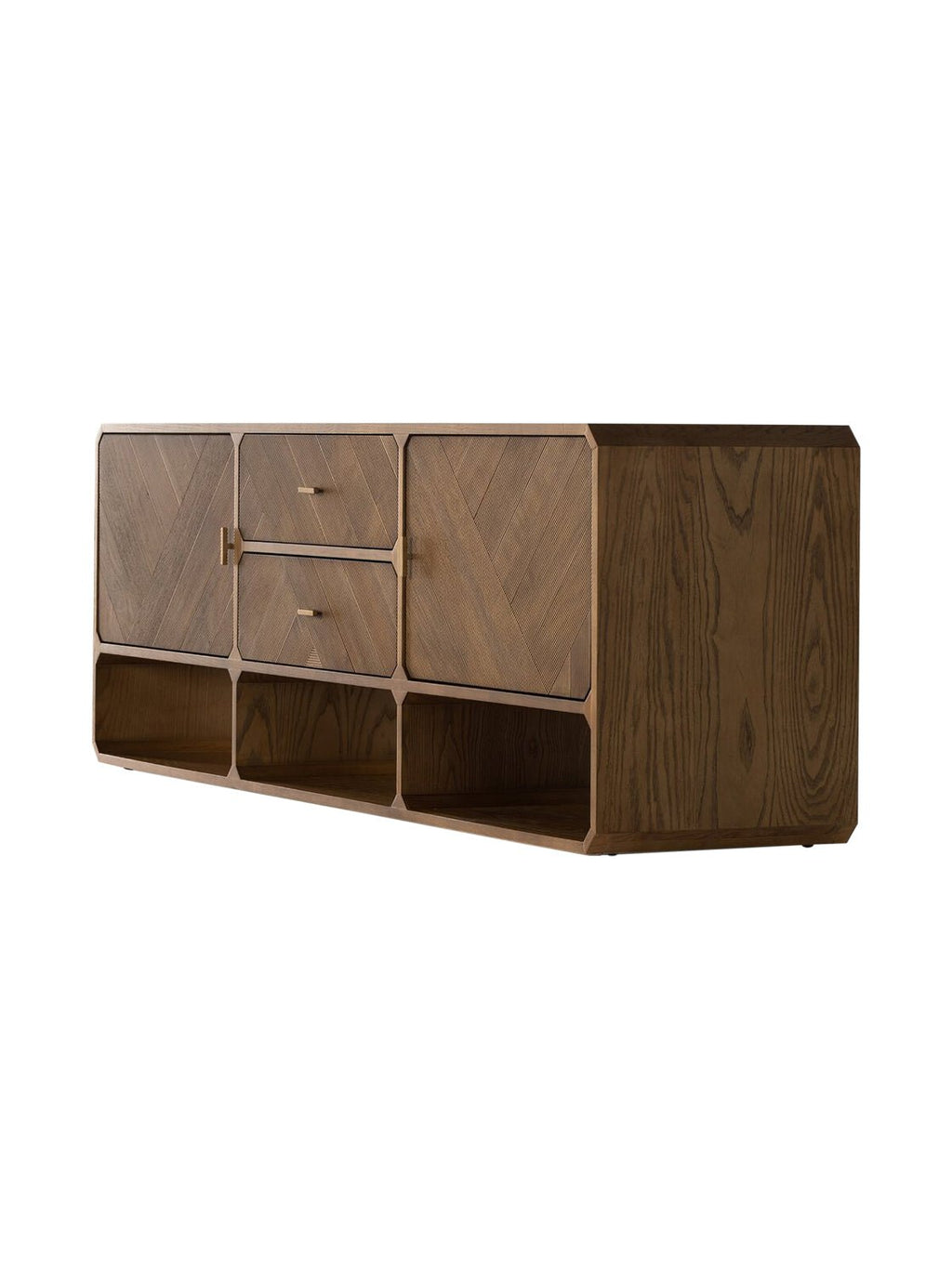 Micah Media Console - Ash Wood