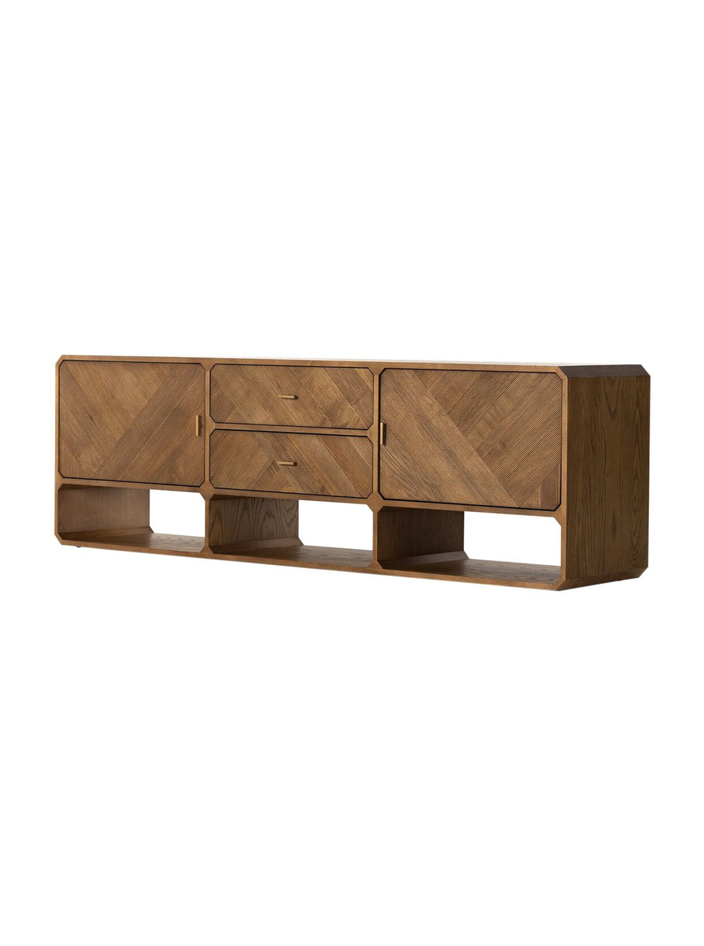 Micah Media Console - Ash Wood