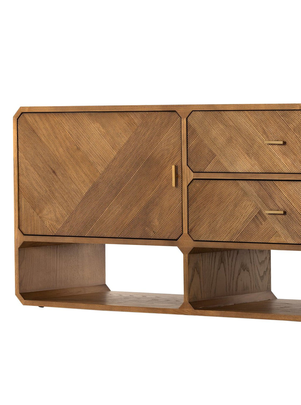 Micah Media Console - Ash Wood