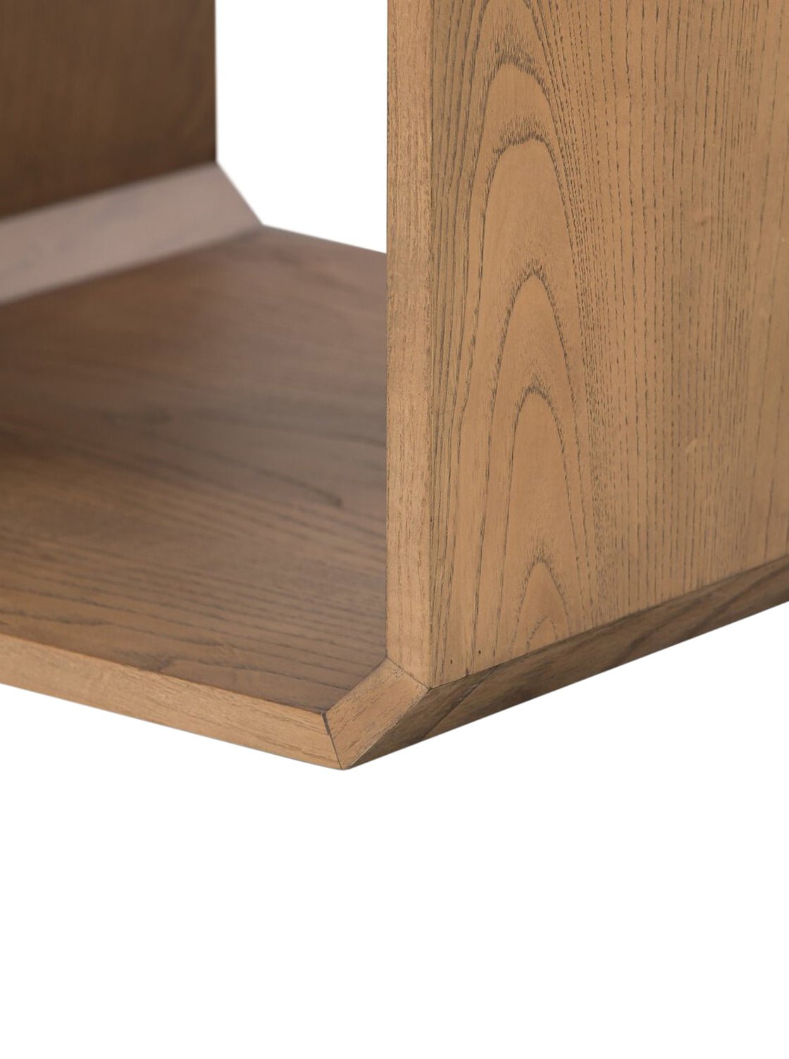 Micah Nightstand - Ash Wood, Metal Base