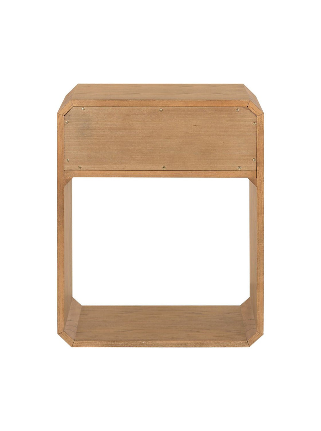 Micah Nightstand - Ash Wood, Metal Base