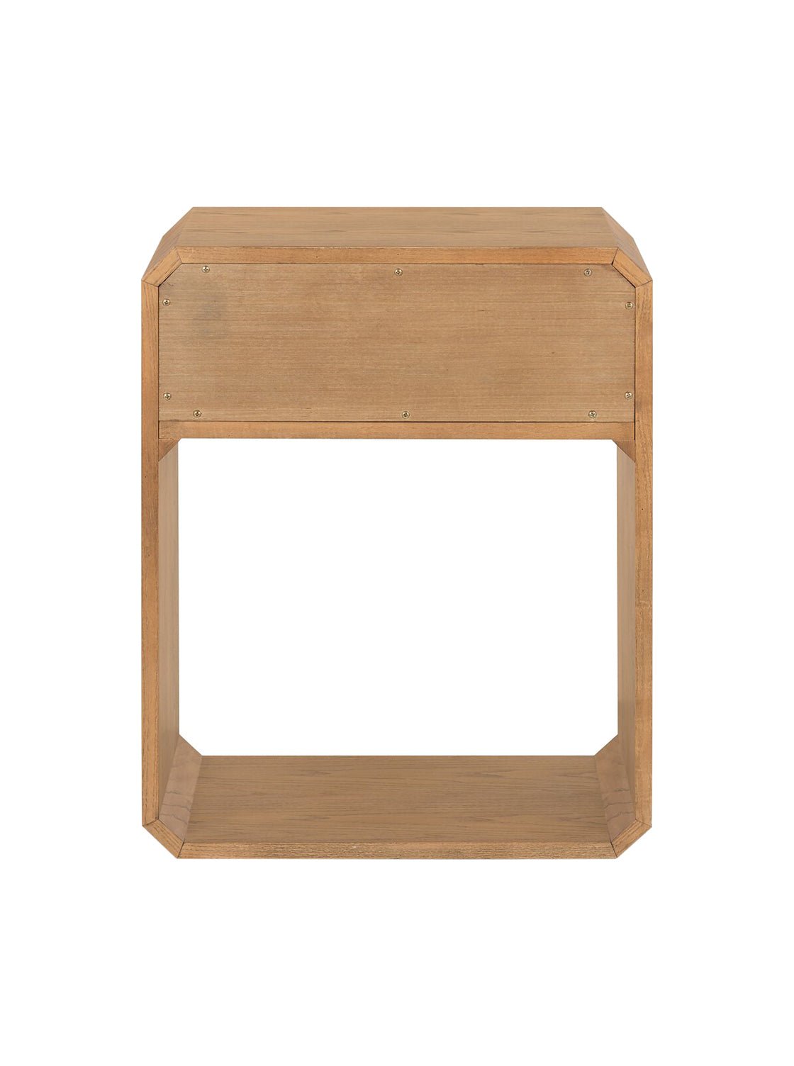 Micah Nightstand - Ash Wood, Metal Base