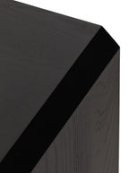 Micah Nightstand - Ash Wood, Metal Base