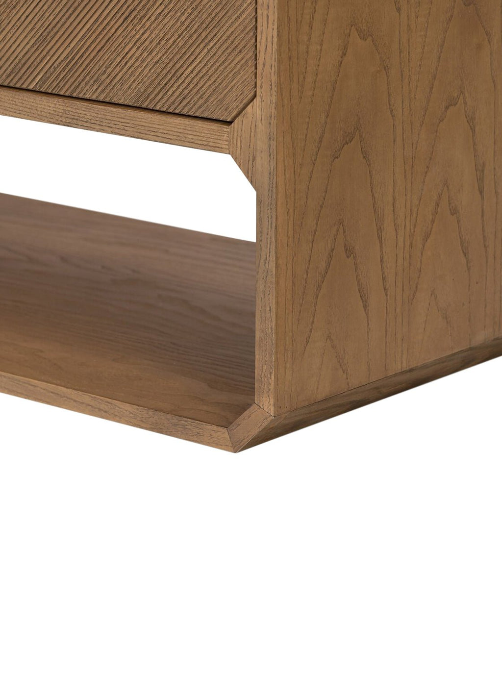 Micah Six Drawer Dresser - Ash Wood, Metal Base