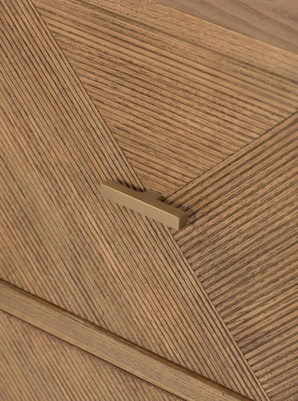 Micah Six Drawer Dresser - Ash Wood, Metal Base