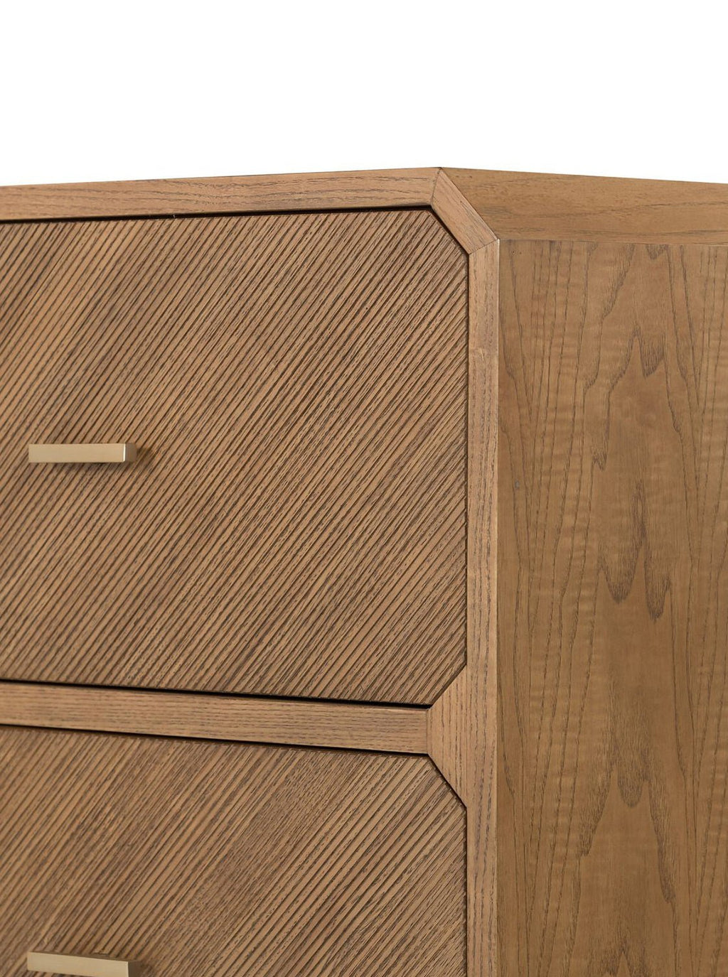 Micah Six Drawer Dresser - Ash Wood, Metal Base