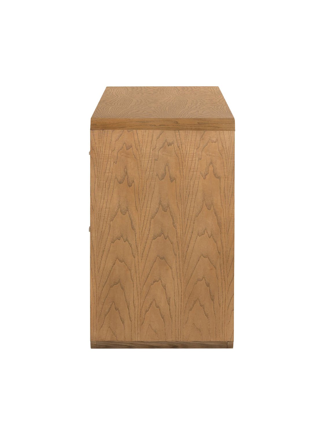 Micah Six Drawer Dresser - Ash Wood, Metal Base