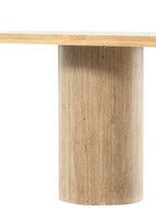 Monet Dining Table - Oak Wood, Stone Top
