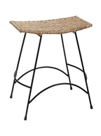 Noemi Bar + Counter Stool - Metal Base, Cane Detail