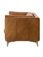 Ollie Sofa - Leather, Oak Wood