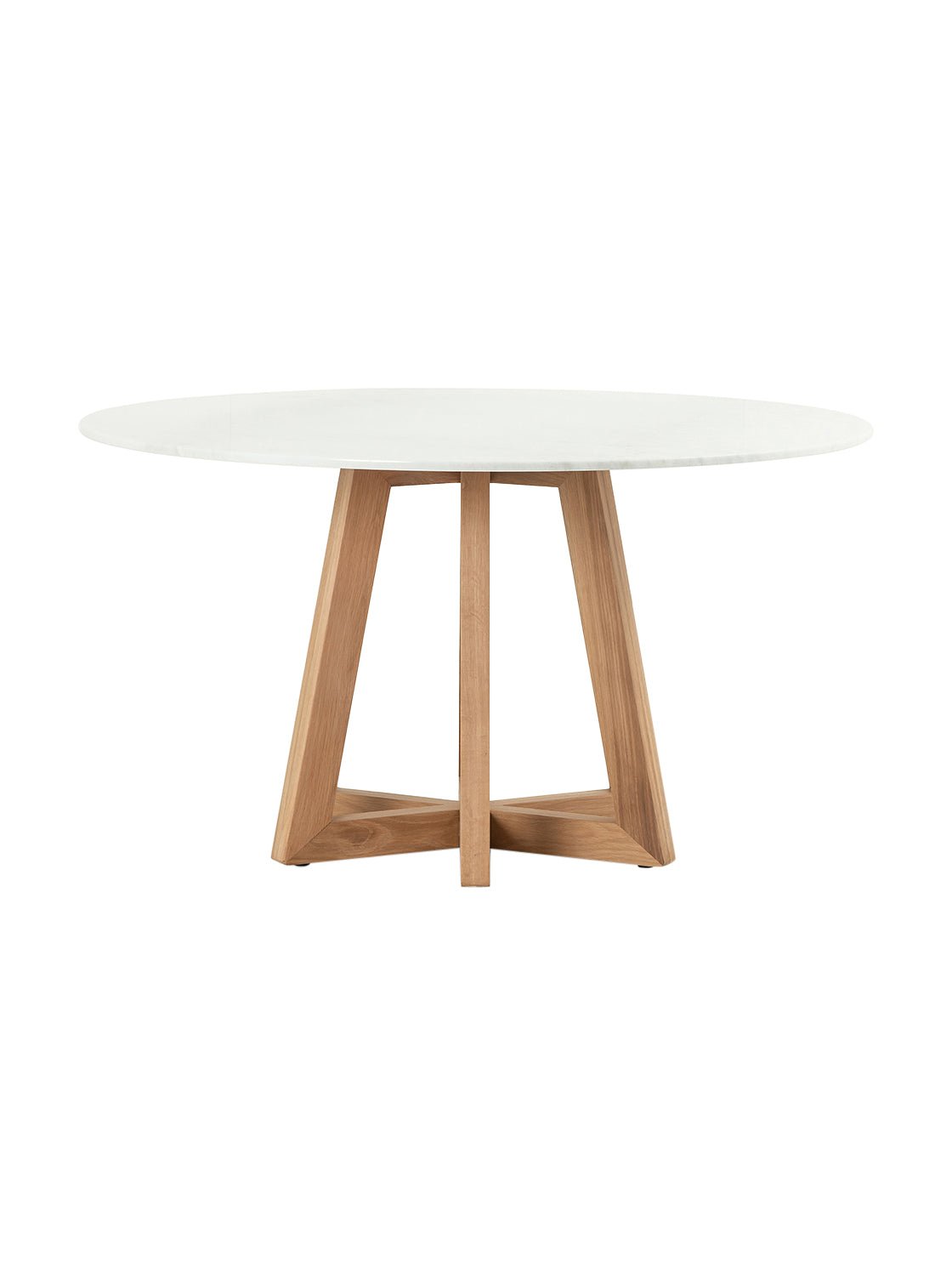 Opal Dining Table - Oak Wood, Stone Top