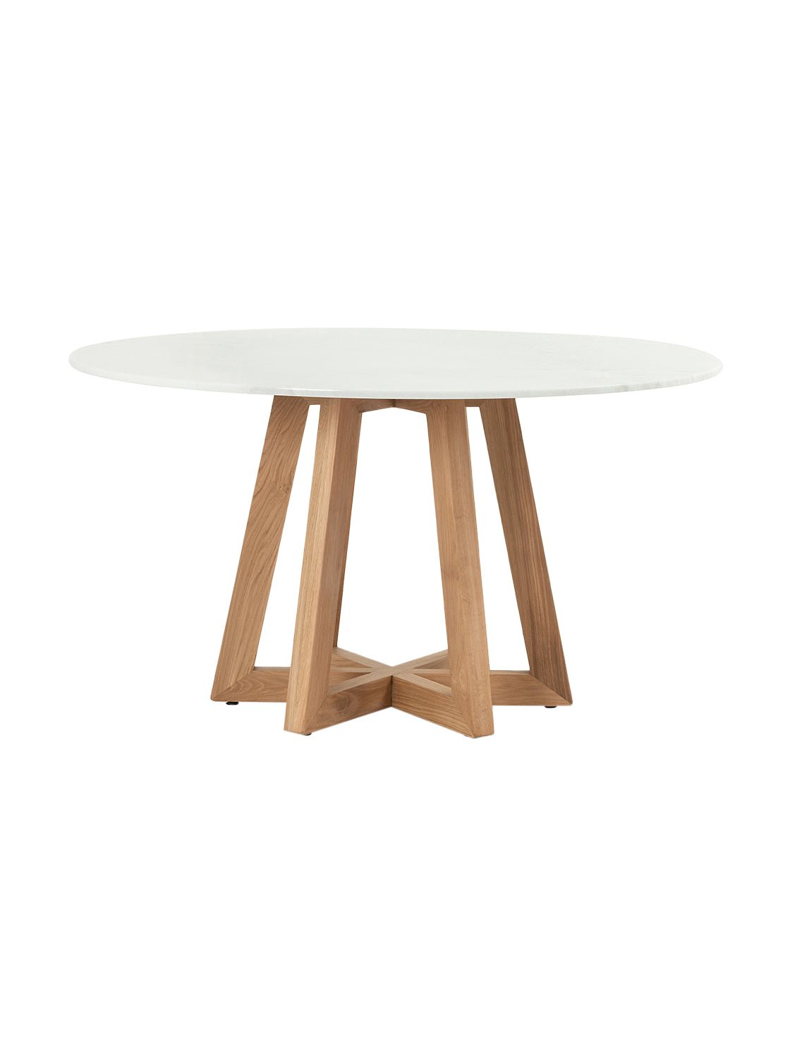 Opal Dining Table - Oak Wood, Stone Top