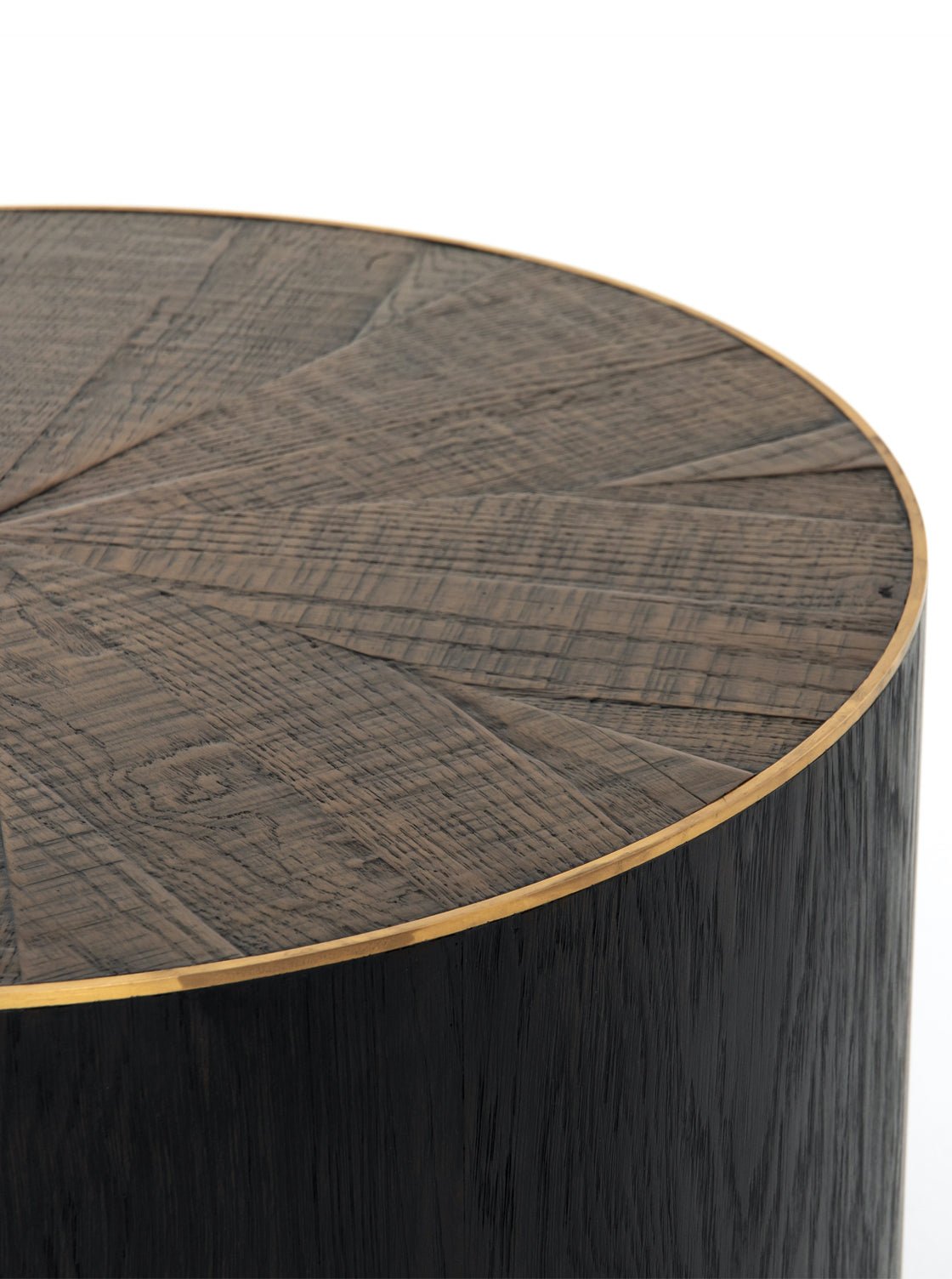 Penelope Coffee Table - Oak Wood, Metal Base