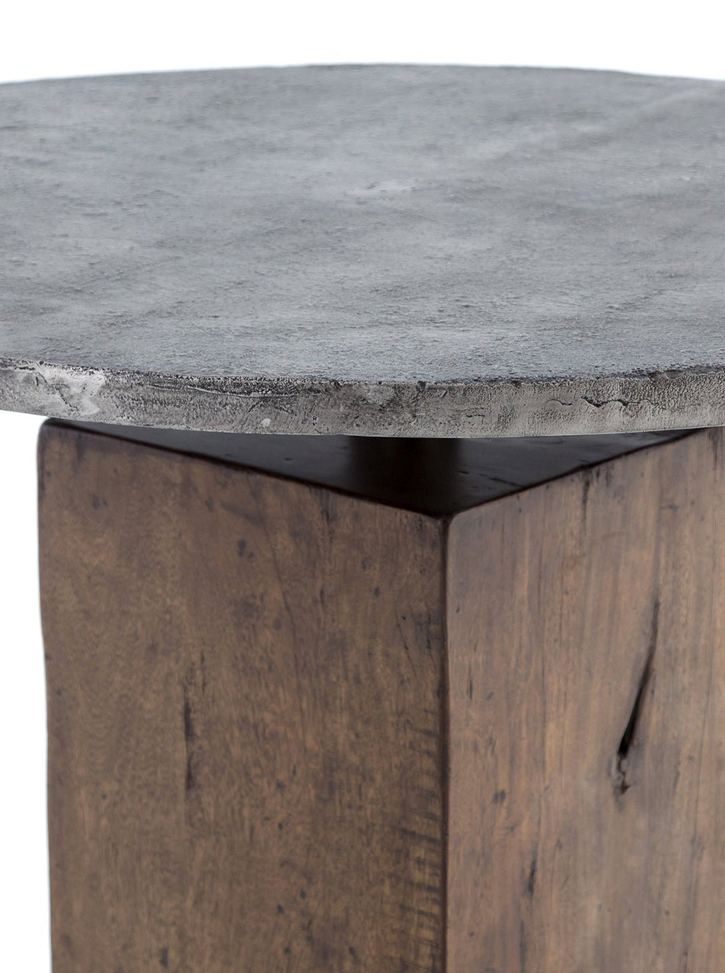 Perry Bistro Table - Wood, Metal Base