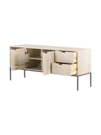 Phoenix Console - Upholstered, Leather