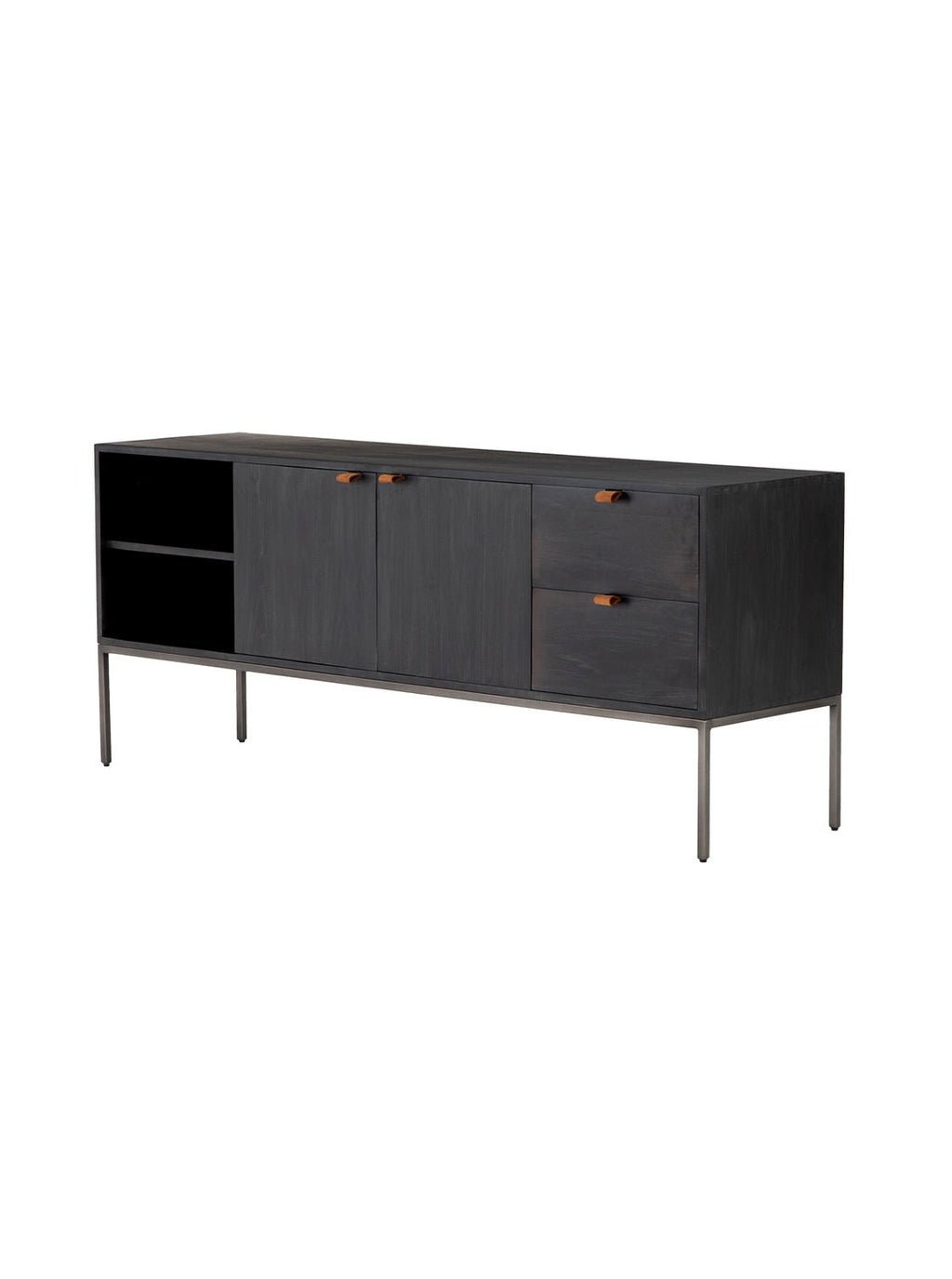 Phoenix Console - Upholstered, Leather
