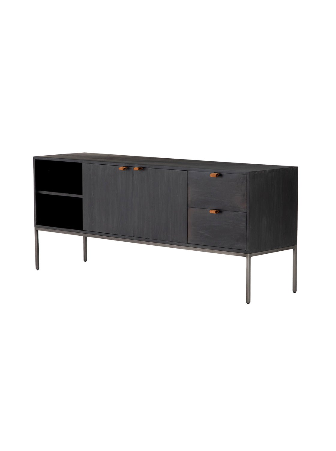 Phoenix Console - Upholstered, Leather
