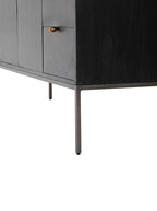 Phoenix Console - Upholstered, Leather