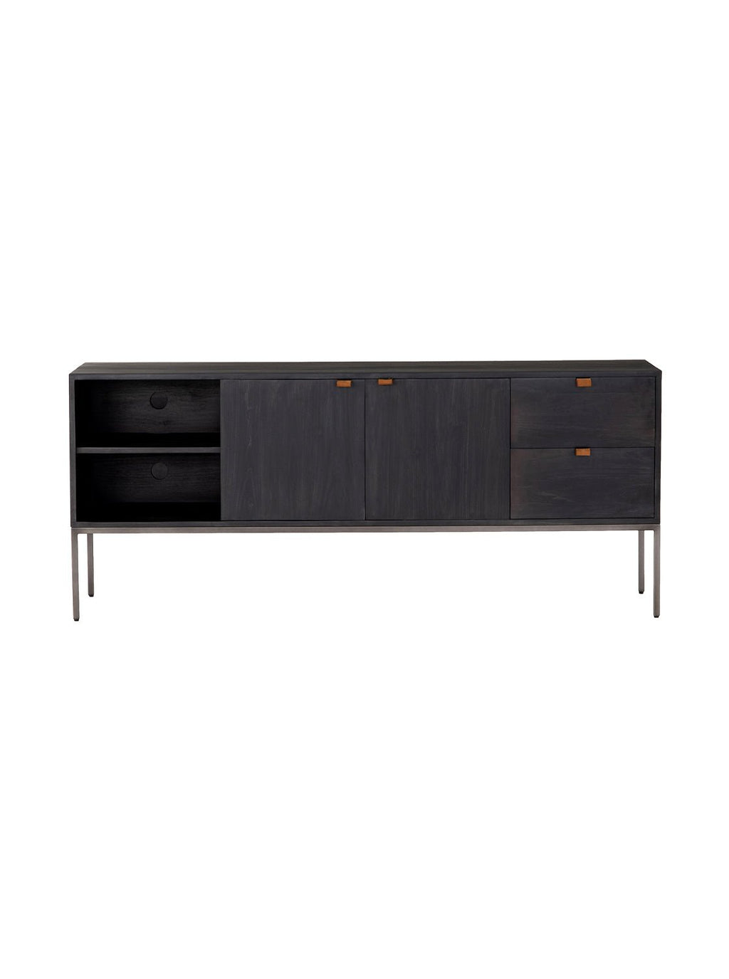 Phoenix Console - Upholstered, Leather