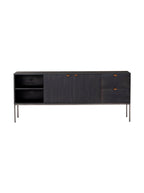 Phoenix Console - Upholstered, Leather