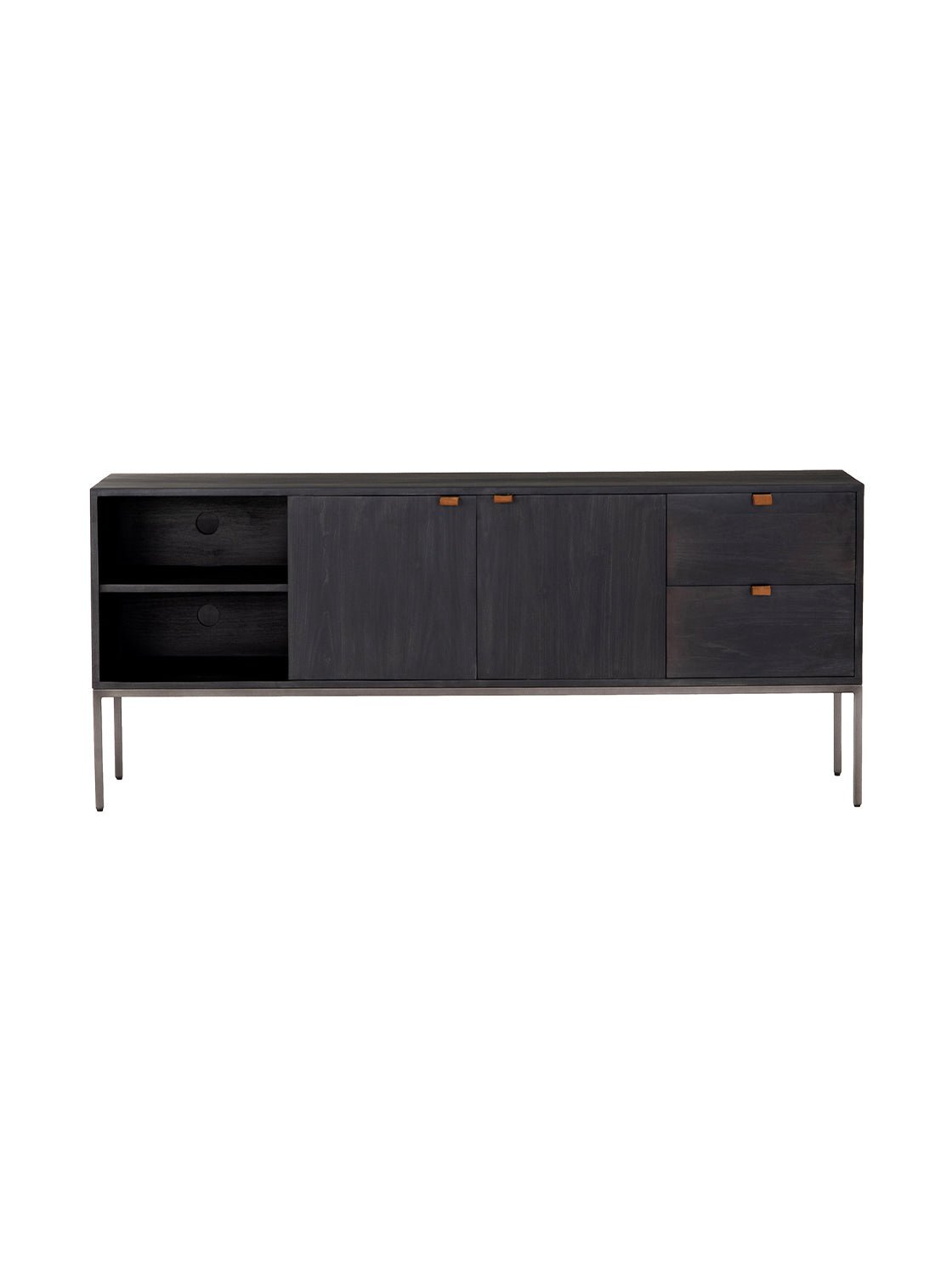 Phoenix Console - Upholstered, Leather