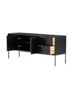 Phoenix Console - Upholstered, Leather