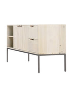 Phoenix Console - Upholstered, Leather