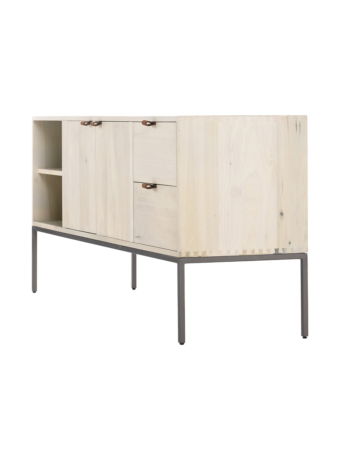 Phoenix Console - Upholstered, Leather