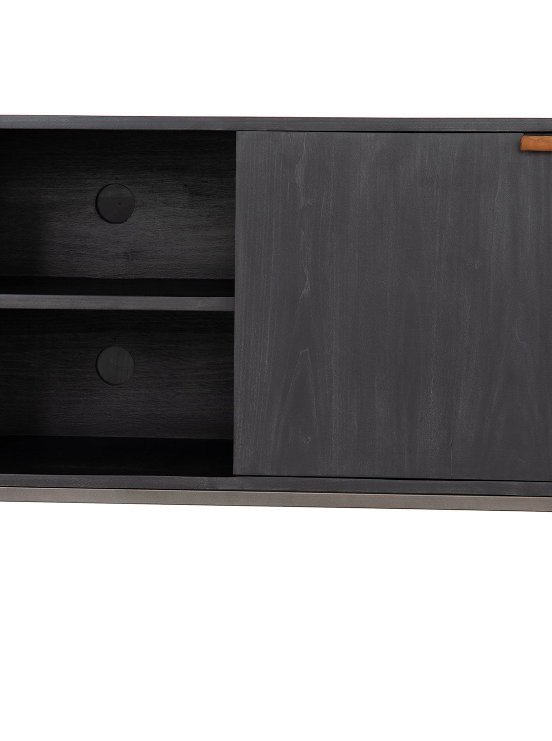 Phoenix Console - Upholstered, Leather