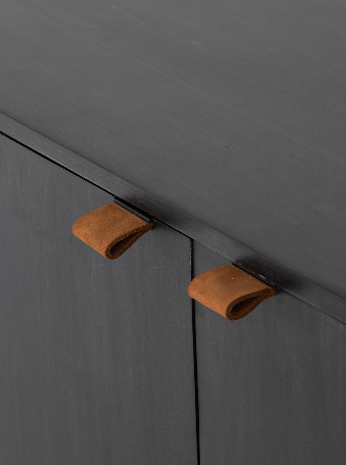 Phoenix Console - Upholstered, Leather