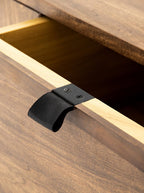 Phoenix Console - Upholstered, Leather