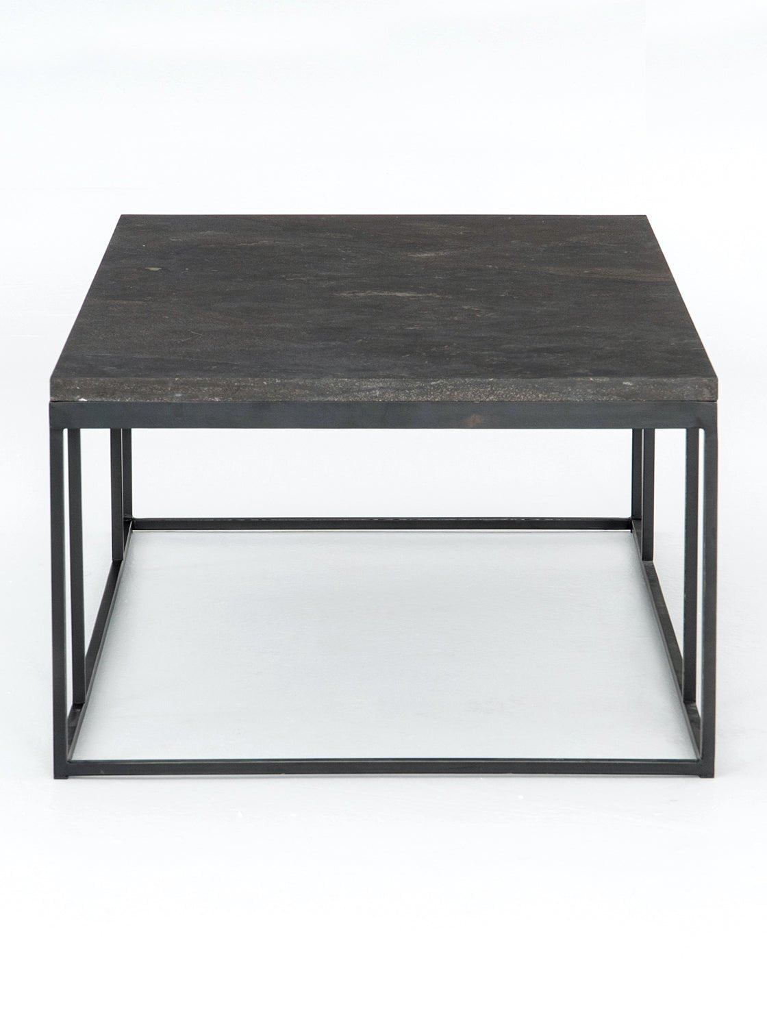 Reese Coffee Table - Metal Base, Stone Top