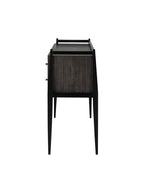 Renata Console - Mahogany Wood, Metal Base