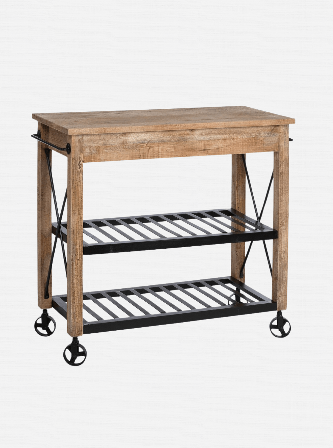 Rory Potting Bench - Mango Wood, Metal Base